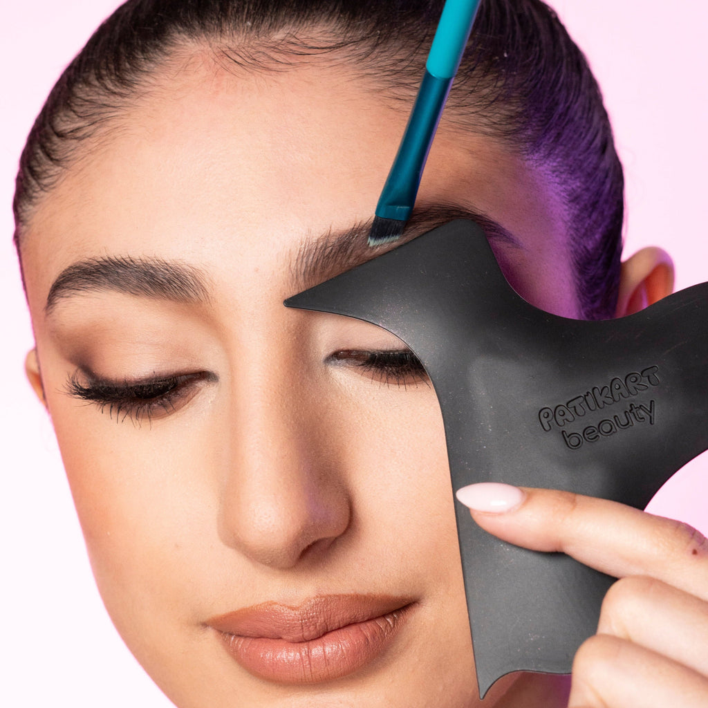 eyebrow tool, eyebrow stencil, beauty, ono makeup tool, beauty helper, contour tool